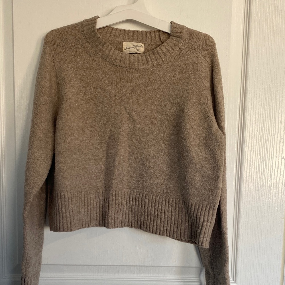 Universal Thread Women's Brown Crew Neck Sweater